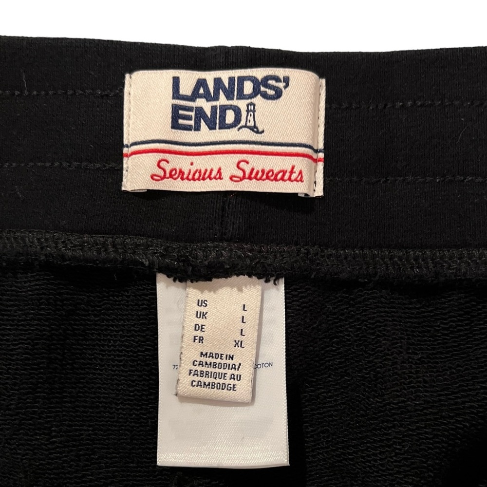 Lands’ End Serious Sweats Joggers black - Picture 8 of 9